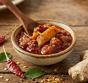 Spicy Ginger Pickle (Allam Pachadi)